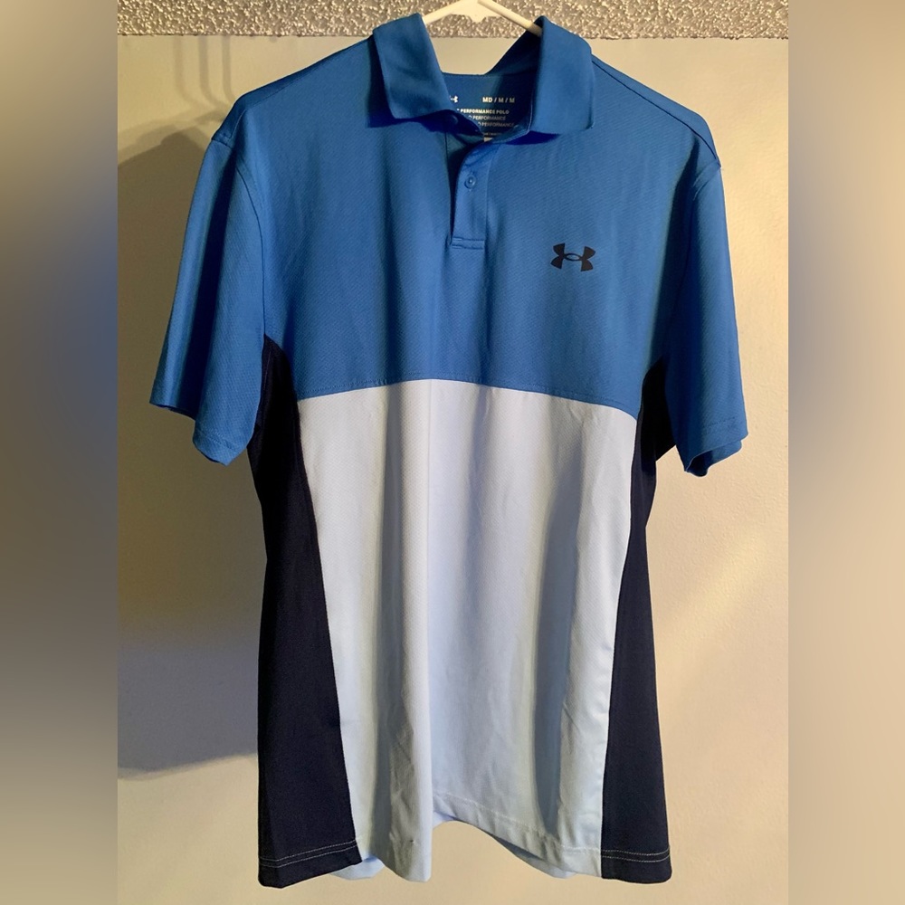Under Armour Colorblock Performance Polo- size medium. New with tags.